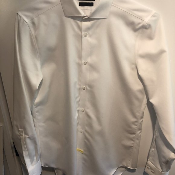 Calvin Klein youth white button down dress shirt - Picture 1 of 2